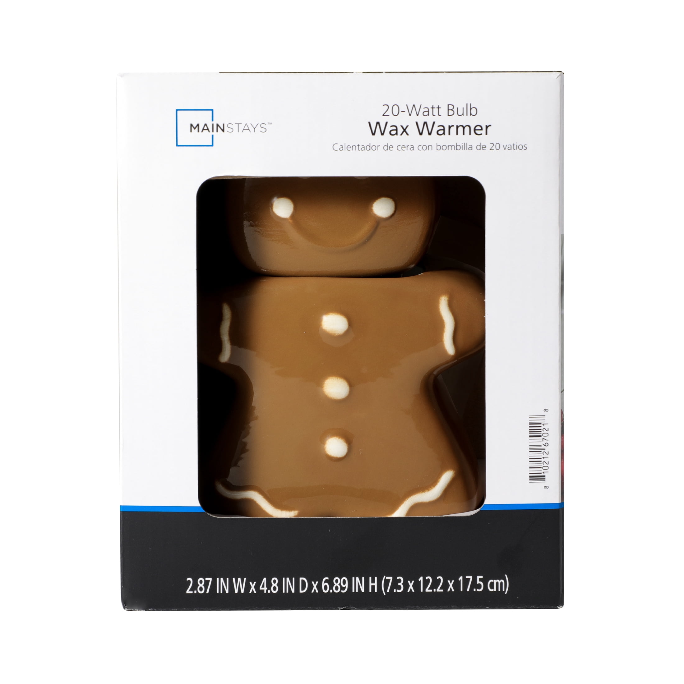 Mainstays Ceramic Fragrance Wax Melt Warmer, Gingerbread man