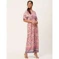 thumbnail image 3 of Moomaya Women's Printed Jumpsuit, V-Neck Sleeveless Wide Leg Loose Boho Style Jumpsuits, 3 of 9