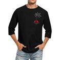 thumbnail image 1 of Mareep T-Shirt pour Hommes S-3TG Dentelle Creuse Transparente Boutons Manches Courtes Col Rabattu Blouse, 1 of 3