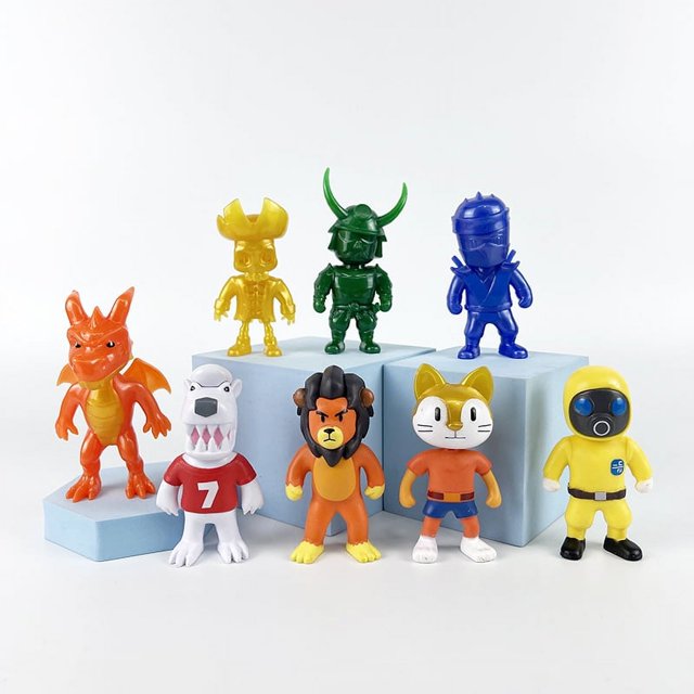 Figura de juego Stumbling Guy, modelo periférico de dibujos animados, muñeca Gashapon, adornos para hornear pasteles