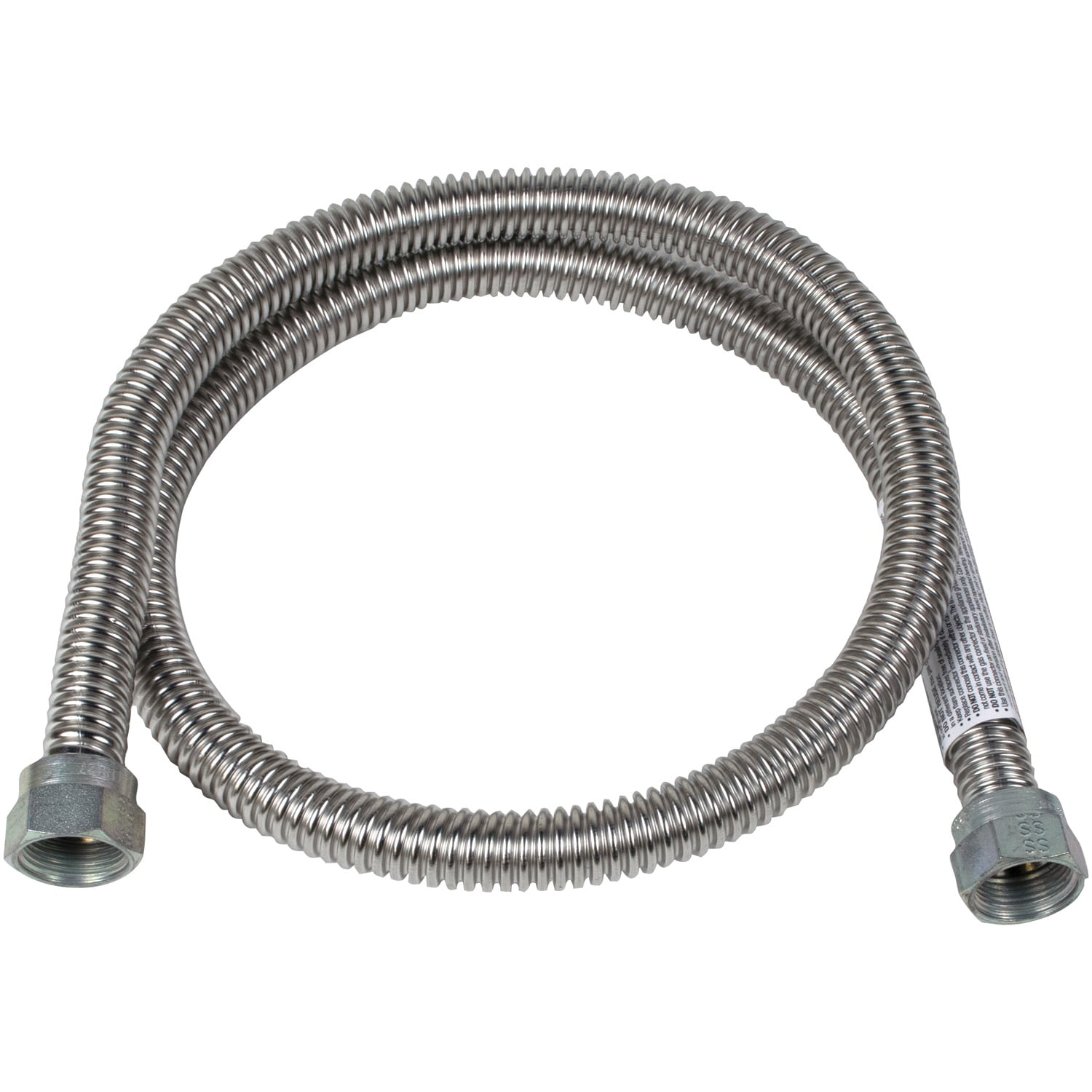 Certified Appliance Accessories 77300 4ft,Stainless Steel 5/8" MIP x 5/8" MAP Gas Line Connector,1Pc