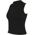 thumbnail image 2 of Skinni Fit Womens High Neck Crop Vest Top, 2 of 4
