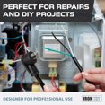 thumbnail image 4 of Iron Forge Cable Flat Plug 10 Gauge Power Cord Replacement - 6ft,15 Amp Black Heavy Duty, 10/3 SJT 3 Prong Cable for Appliances & Power Tools, 4 of 9