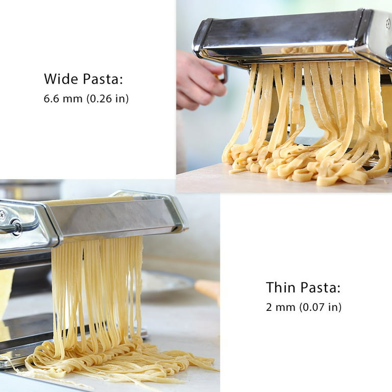Pasta Maker Machine 9 Adjustable Thickness Settings Pasta Roller Noodle  Maker