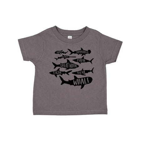

Inktastic Types of Sharks Gift Toddler Boy or Toddler Girl T-Shirt