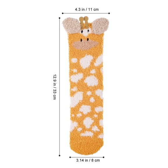 Supvox Ultra Soft Coral Fleece Socks for Toddlers with Warm , Cozy Sleep Socks, One Size Fits All