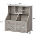thumbnail image 2 of Kojooin Toy Storage Organizer and Kids Bookshelf, Toddler Toy Storage Cabinet with Toy Shelf, Toy Organizer and Kids Bookcases Fit for Playroom Bedroom Nursery Classroom School Kindergarten, 2 of 8