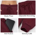 thumbnail image 3 of Women's Fleece Lined Jogger Sweatpants with Pockets Winter Thermal Athletic Lounge Pants for Women, 3 of 7