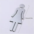 thumbnail image 2 of Hongchun Panneaux Wc Homme Femme Panneaux de Porte Pictogramme Wc 2 Pcs, 2 of 5