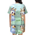 thumbnail image 3 of Lsque Bluey Women's Short-Sleeved Pajama Set - 2 Piece Soft and Lightweight Sleepwear Set-3X-Large, 3 of 9
