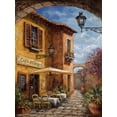 thumbnail image 2 of Surridge, Malcolm 15x18 White Modern Wood Framed Museum Art Print Titled - Courtyard Cafe, 2 of 4