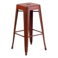 thumbnail image 1 of Bowery Hill Tabouret de Bar Industriel en Métal 30 Pouces Rouge Kelly, 1 of 6