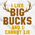 thumbnail image 2 of I Like Big Bucks Funny Hunting Men's Big & Tall Crewneck Sweatshirt Brisco Brands 2X, 2 of 5