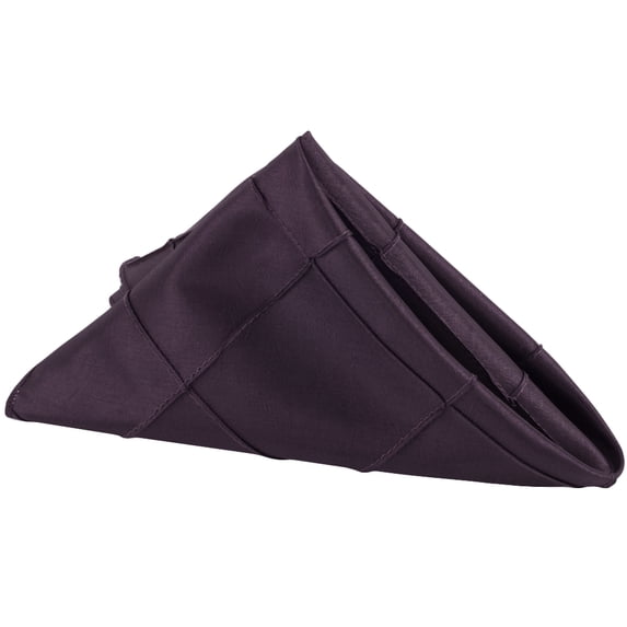 10 Pieces, Pintuck Napkin 20"x20" square Edge: Overlock serge - Plum