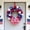 Multicolor, variant on BadyminCSL 45CM Independence Day Theme Hanging Wreath, Artificial Flower Decor for Front Door, Wall and Home Decor