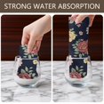 thumbnail image 6 of 2 Pcs Pioneer Flower Floral Print Pattern Kitchen Towels, Funny Microfiber Dish Towel Set, 18" X 26" Tea Towels, 6 of 6