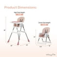 thumbnail image 2 of Dream On Me Portable 2-in-1 Table Talk Baby High Chair, Convertible, Compact and Light Weight, Pink, 2 of 39