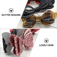 thumbnail image 3 of COMPUKAS 6Pack Sparkly Sequin Hair Barrettes Golden Metal Hair Accessory for Festivals, 3 of 8