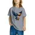 thumbnail image 3 of Favoffer Summer Unisex Kids Multicolor Dinosaur Graphic Tee Round Neck Short Sleeve Fun Regular Fit Top Casual Travel Home Photoshoot 3-10Y, 3 of 6