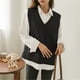 thumbnail image 4 of 2022 nueva moda suéteres de manga larga chaleco ropa de mujer chaleco tejido suelto primavera otoño suéter con cuello en V jerseys 227A, 4 of 5