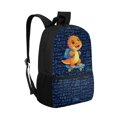 thumbnail image 2 of Uourmeti Dinosaur Pattern Backpack for Teenagers, 17 Inch Smooth Zipper Smooth Double Zipper School Backpack for Travel Hiking, 2 of 6