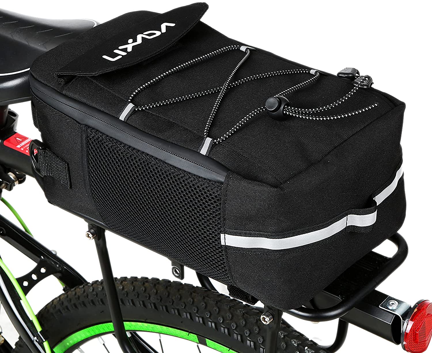 Waterproof Bag Saddle Bags Bicycle Bike Rear Rack Bag 10L Insulated ...