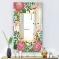 thumbnail image 3 of DESIGN ART Designart 'Efflorescent Gold Pink 4' Modern Mirror - Printed Wall Mirror 23.7in.x31.5in., 3 of 5