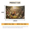 thumbnail image 6 of SEANATIVE Chicken Floral Garden Tapestry Small Wall Tapestry for Bedroom Wall Tapestry for Bedroom Mini Tapestry Kitchen Decor Aesthetic Tapestries for Window Classroom, 6 of 6