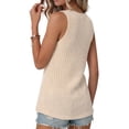 thumbnail image 4 of MOSHU 2 Pack Tank Tops for Women Crew Neck Sleeveless Tops Dressy Casual Loose Fit Summer Shirts, 4 of 9