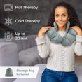 thumbnail image 3 of Geniani Cooling & Heating Neck Wrap – Microwavable Cordless Heat & Cold Pad with Lavender Aromatherapy for Neck, Shoulders & Muscle Relief (Universal Size,  Cloud Gray), 3 of 8