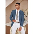 thumbnail image 3 of COOFANDY Men's Casual Blazer Lightweight Slim Fit Suit Jacket Two Button Cotton Sport Coats, 3 of 6