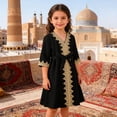 thumbnail image 2 of Kogui Tutu Dress for Girls Toddler Girls Tutu Dresses Party Formal Birthday Summer Puff Short Sleeve Tulle Little Girls Dress 5T (Black,5 Years), 2 of 9