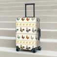 thumbnail image 3 of Wukai Funny Chicken Elastic Luggage Cover: Personalized Protection for Your Suitcase - Fits 19~29-inch, Washable & Durable Travel Companion-Medium, 3 of 8
