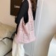 thumbnail image 4 of 7009 Nuevo Bolso Tejido Hueco Perezoso Elegante Bolso Mano Versátil Informal Bolso Tejido (rosa) Rosa, 4 of 9