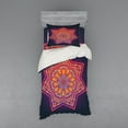 thumbnail image 2 of Ambesonne Leaf Bedding Set 4 Pcs, Geometric Tibetan Mandala, Queen, Multicolor, 2 of 3