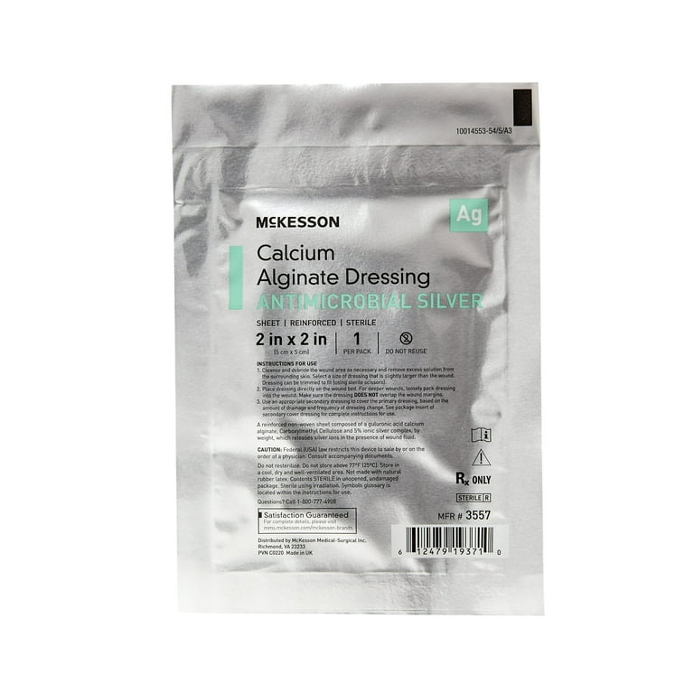 select silver wound dressing Amazon.com: AG Silver Calcium Alginate Wound Dressing, 4"x8" - 5 Sterile,  Non Stick, and Highly Absorbent Pads for Wound Exudate