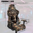 thumbnail image 7 of KUIFORTI Camo Hunting Deer Gaming Chair Seat Cover Dustproof Non Slip Gamer Chair Cover with Armrest Cover Anti Scratch Pet Resistant Guard for Office & Gaming Chairs, 7 of 7