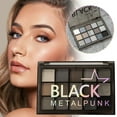 thumbnail image 6 of ONLYEOR Black Smoky Eye shadow Palette, 15 Colors Black Dark Grey Smokey Goth Eyeshadow Pallet, Gray Silver Shimmer Glitter Eye shadow Pallet for Daily and Halloween, 6 of 7