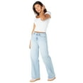 thumbnail image 3 of Celebrity Pink Women's and Women's Plus Baggy Wide Leg Jeans, Available in Regular, Short, Long Inseams, Sizes 1-24, 3 of 6