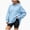 W119-Blue, variant on NOLDARES Hoodies for Women Fall Winter Casual Sweatshirts Oversized Lightweight Cute Hooded Pullover with Pockets(W119-Light Gray)