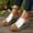 Silver, variant on Womens Espadrilles Slip on Wedge Sandals Open Toe Slides Summer Dressy Mules Shoes Slippers Ladies Beach Non-Slip Causal Slippers Silver 8
