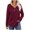 Wine A, variant on Enjoytime Women's Tops Patchwork V-Neck Long Sleeve Button Down Blouse Business Casual Work Shirts 2025 Fashion Clothing Army Green L