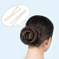 thumbnail image 4 of 100 PCS Invisible Wave Hairgrip U Shaped Hair Pins Kit Large Heavy Duty Crinkled Hair Pins for Women and Ballet Bun with Box (2.4 in, Gold), 4 of 5