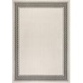 thumbnail image 2 of JONATHAN Y SANTA MONICA 5 x 8 Area Rug, Lucia Diamond Border - Cream/Black, SMB207B-5, 2 of 7