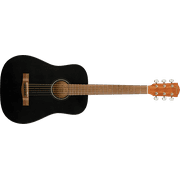 Fender  Model FA-15 Black 3/4 Size Steel Stringed Acoustic Guitar with Gig Bag