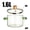 Green Handle+Lid(2PCS), variant on 2-Piece Heat Resistant Glass Stew Pot Set with Lids, Stove Safe Clear Glass Cookware for Soup, Milk, Pasta and Daily Home Cooking