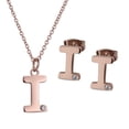 thumbnail image 1 of Set de Joyería para Mujer Iniciales LuckyLy, Collar y Aretes Oro Rosa 18k, Modelo Yara rosa UNITALLA, 1 of 7