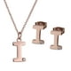 thumbnail image 1 of Set de Joyería para Mujer Iniciales LuckyLy, Collar y Aretes Oro Rosa 18k, Modelo Yara rosa UNITALLA, 1 of 7