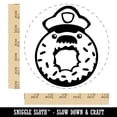 thumbnail image 2 of Police Officer Donut Self-Inking Rubber Stamp Ink Stamper - Blue Ink - Large 1-1/2 Inch, 2 of 7