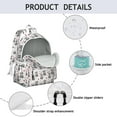 thumbnail image 4 of Boston Terrier Puppy Dog Backpack for School,Cute School Bag,Schoolbag with Adjustable Shoulder Straps & Padded Back,13.4"x11"x4.7", 4 of 6
